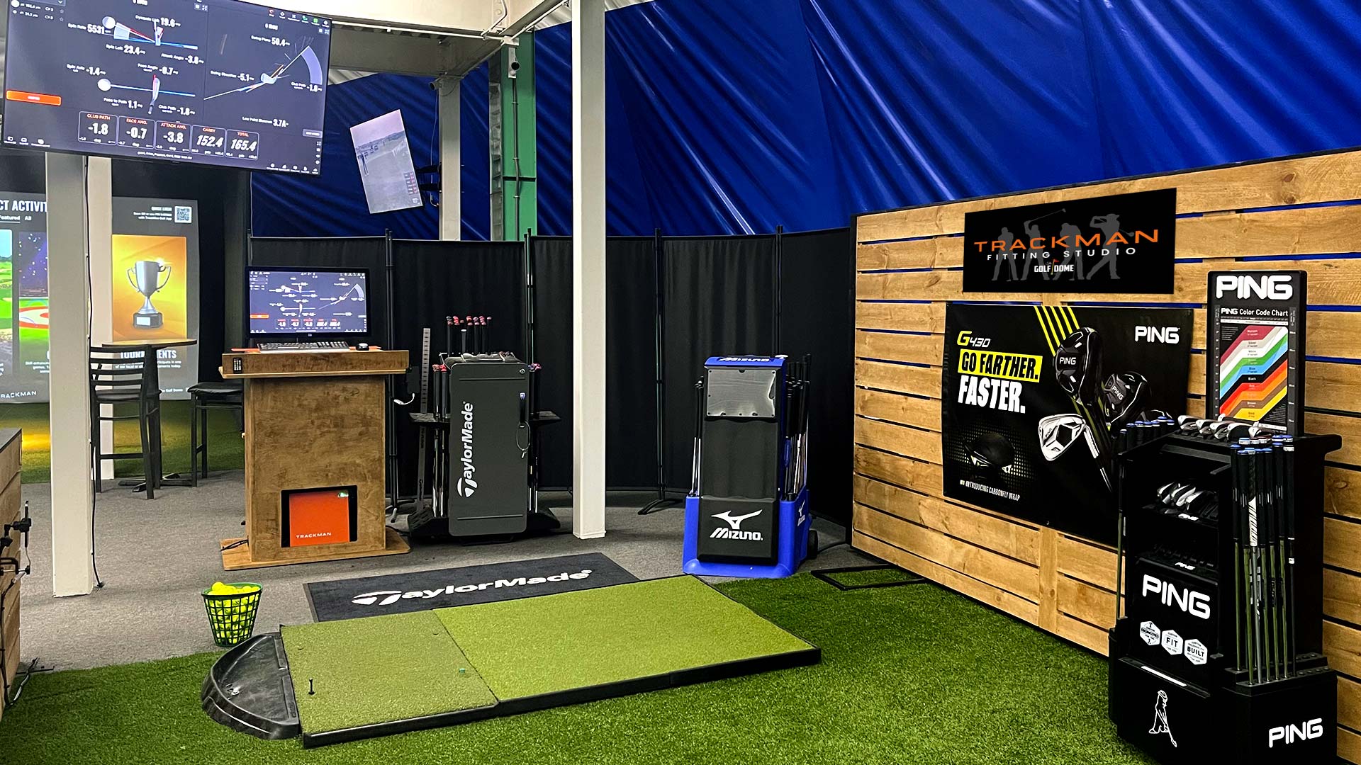 The Golf Domes TrackMan Fitting Studio