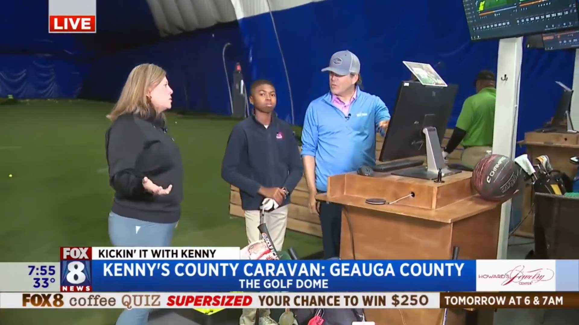 Fox 8 News at The Golf Dome