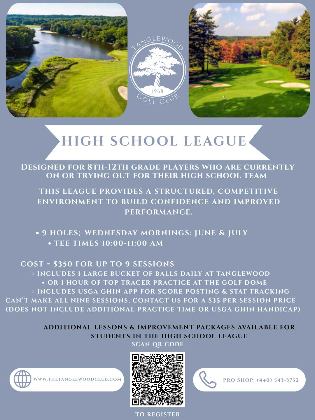 2026 Tanglewood High School Golf League