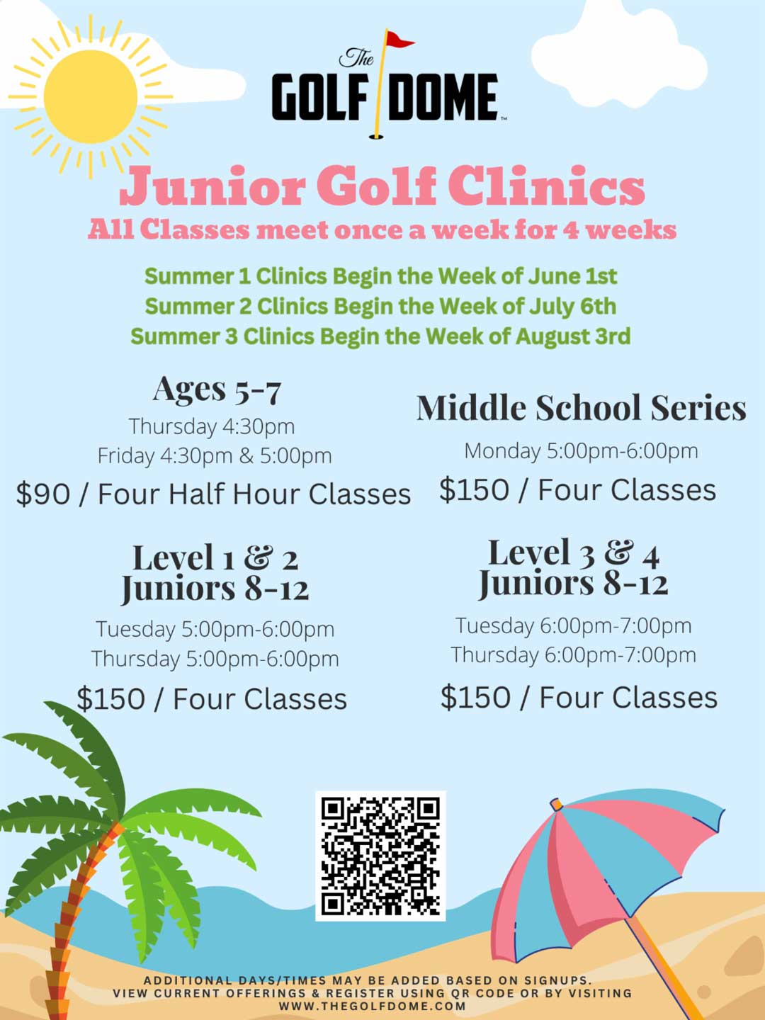 2026 Summer Junior Clinics