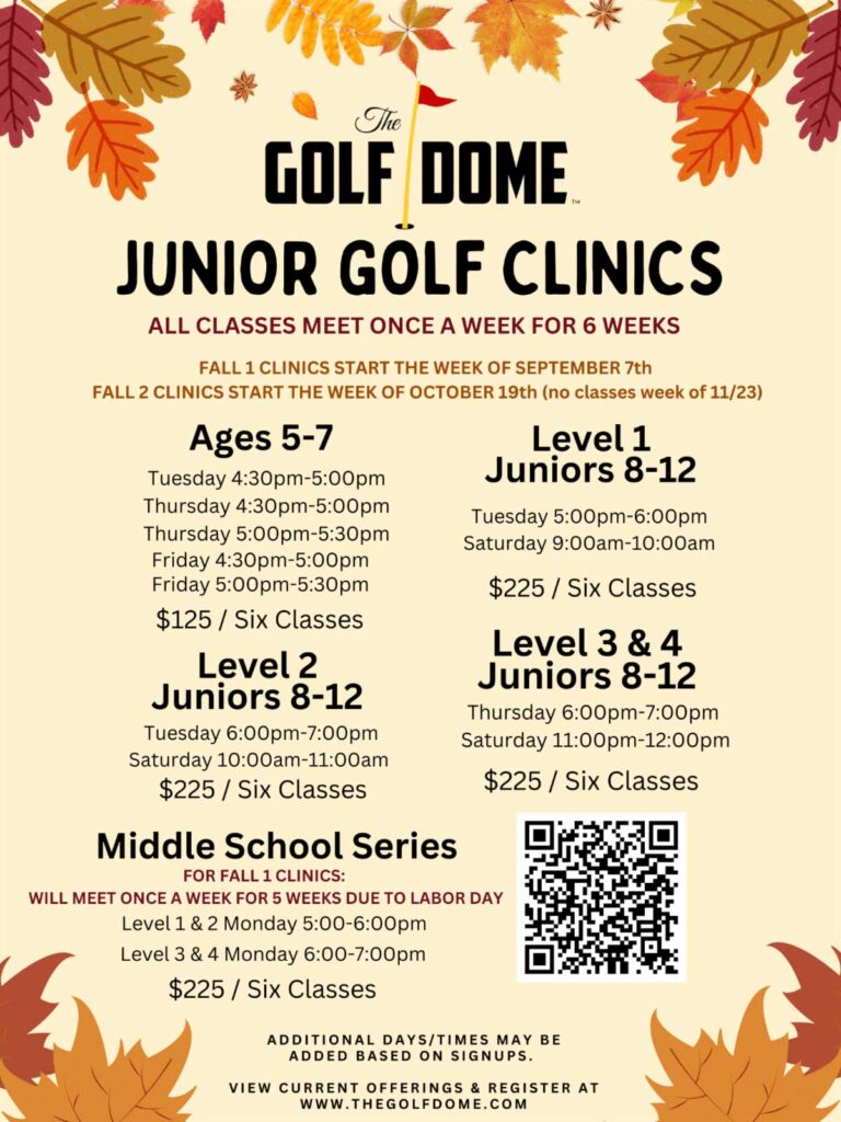 Fall 2026 Junior Clinics